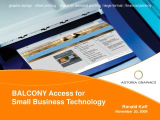BALCONY Access for Small Business Technology