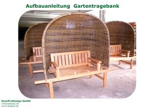 Aufbauanleitung Gartentragebank