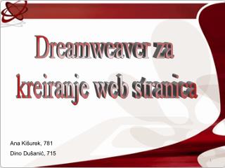 Dreamweaver za kreiranje web stranica