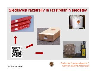 Sledljivost razstreliv in razstrelilnih sredstev