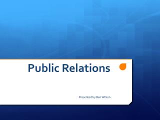 Public Relations