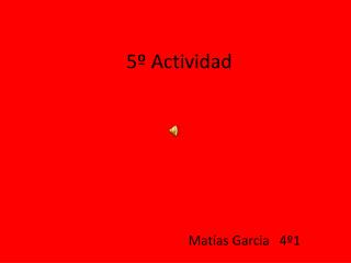 5º Actividad