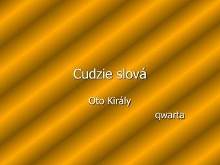 Cudzie slová