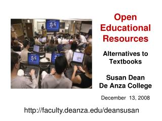 Open Educational Resources Alternatives to Textbooks