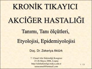 Doç. Dr. Zekeriya Aktürk