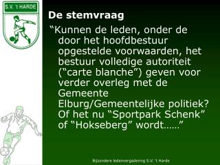 De stemvraag