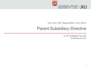 Parent-Subsidiary-Directive