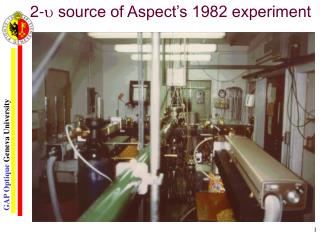 2-  source of Aspect’s 1982 experiment