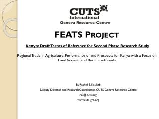 FEATS Project Kenya : Draft Terms of Reference for Second Phase Research Study