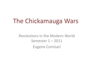 The Chickamauga Wars