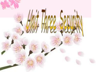 Unit Three Security
