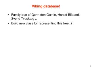 Viking database!