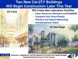 Two New Cal-(IT) 2 Buildings Will Begin Construction Later This Year