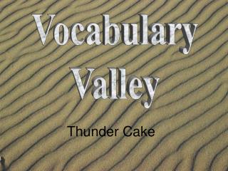 Vocabulary Valley