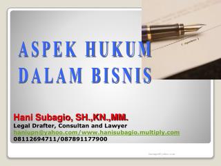 ASPEK HUKUM DALAM BISNIS