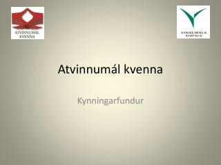 Atvinnumál kvenna