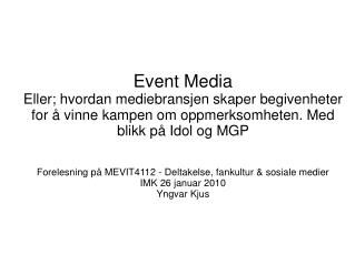 Event Media