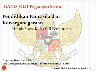 HAND OUT Pegangan Siswa