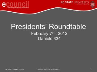 Presidents’ Roundtable