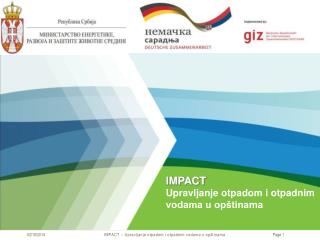 IMPACT Upravljanje otpadom i otpadnim vodama u opštinama