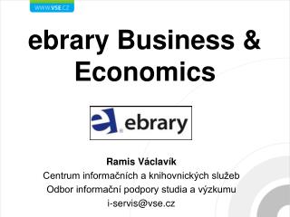 ebrary Business &amp; Economics