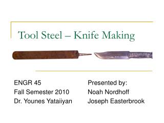 Tool Steel – Knife Making