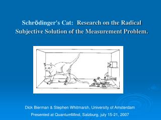 Schr ö dinger's Cat: Research on the Radical Subjective Solution of the Measurement Problem.
