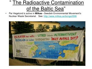 ” The Radioactive Contamination of the Baltic Sea ”
