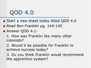 QOD 4.0