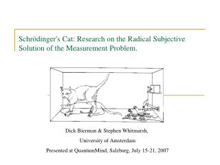 Schrödinger's Cat: Research on the Radical Subjective Solution of the Measurement Problem.