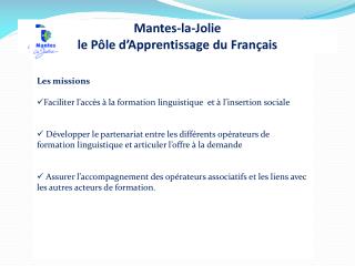 Mantes-la-Jolie le Pôle d’Apprentissage du Français