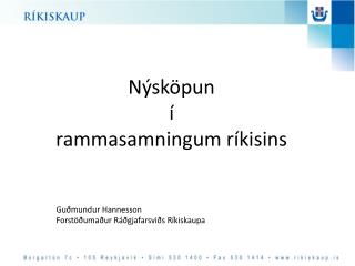 Nýsköpun í rammasamningum ríkisins