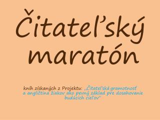 Čitateľský maratón