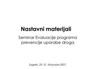 Nastavni materijali