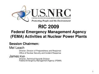 RIC 2009 Federal Emergency Management Agency (FEMA) Activities at Nuclear Power Plants