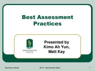 Best Assessment Practices