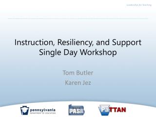 Instruction, Resiliency, and Support Single Day Workshop