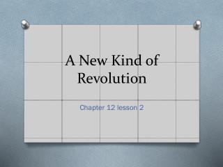 A New Kind of Revolution