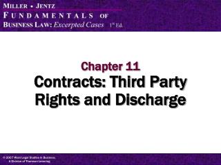 Chapter 11 Contracts: Third Party Rights and Discharge