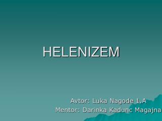 HELENIZEM