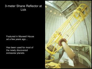 3-meter Shane Reflector at Lick