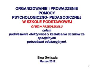Ewa Gwiazda Marzec 2012