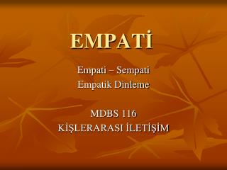 EMPAT İ