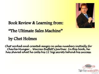 Book Review &amp; Learning from: “The Ultimate Sales Machine” by Chet Holmes