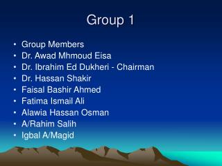 Group 1