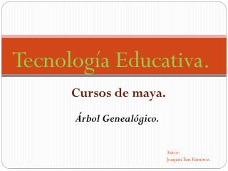 Tecnología Educativa.