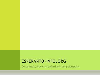 esperanto-info