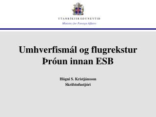 Umhverfismál og flugrekstur Þróun innan ESB