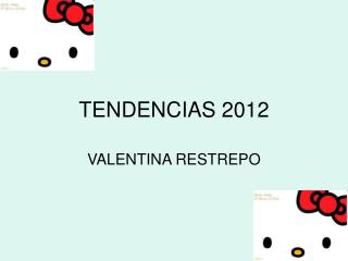 TENDENCIAS 2012