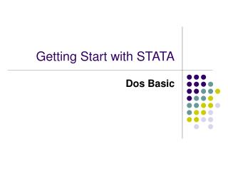 Getting Start with STATA